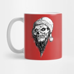 santa skull illustrations Mug